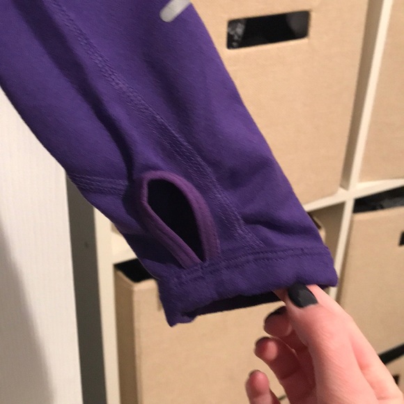 Purple Nike dry fit quarter zip up - Picture 5 of 6